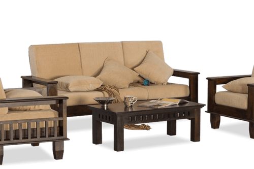 Brown Five Seater Wooden Jodhpur Sofa Set Sofas Om Sai